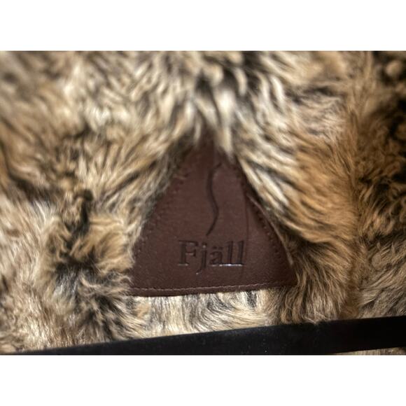 Fjall Wool Blend Large Jacket reversible  Faux Fur Lined with mittens - Picture 2 of 16